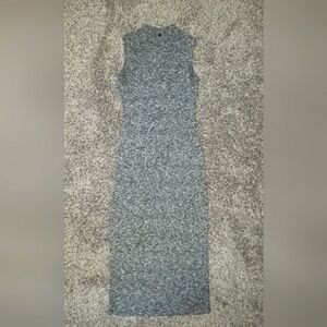 Monteau| NWOT| Sleeveless Bodycon Knit Dress with Mandarin Collar